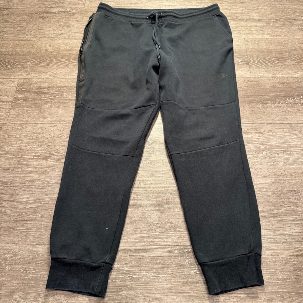 Nike Joggers Men 2XL Black Cotton Sportswear OG 1MM Tech Fleece Sweatpants 36x30